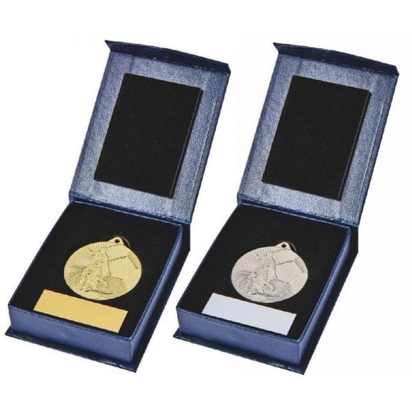 45mm Gold/Silver Football Medal