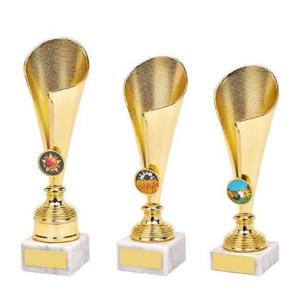 Shiny Gold Sculpture Fold Cup