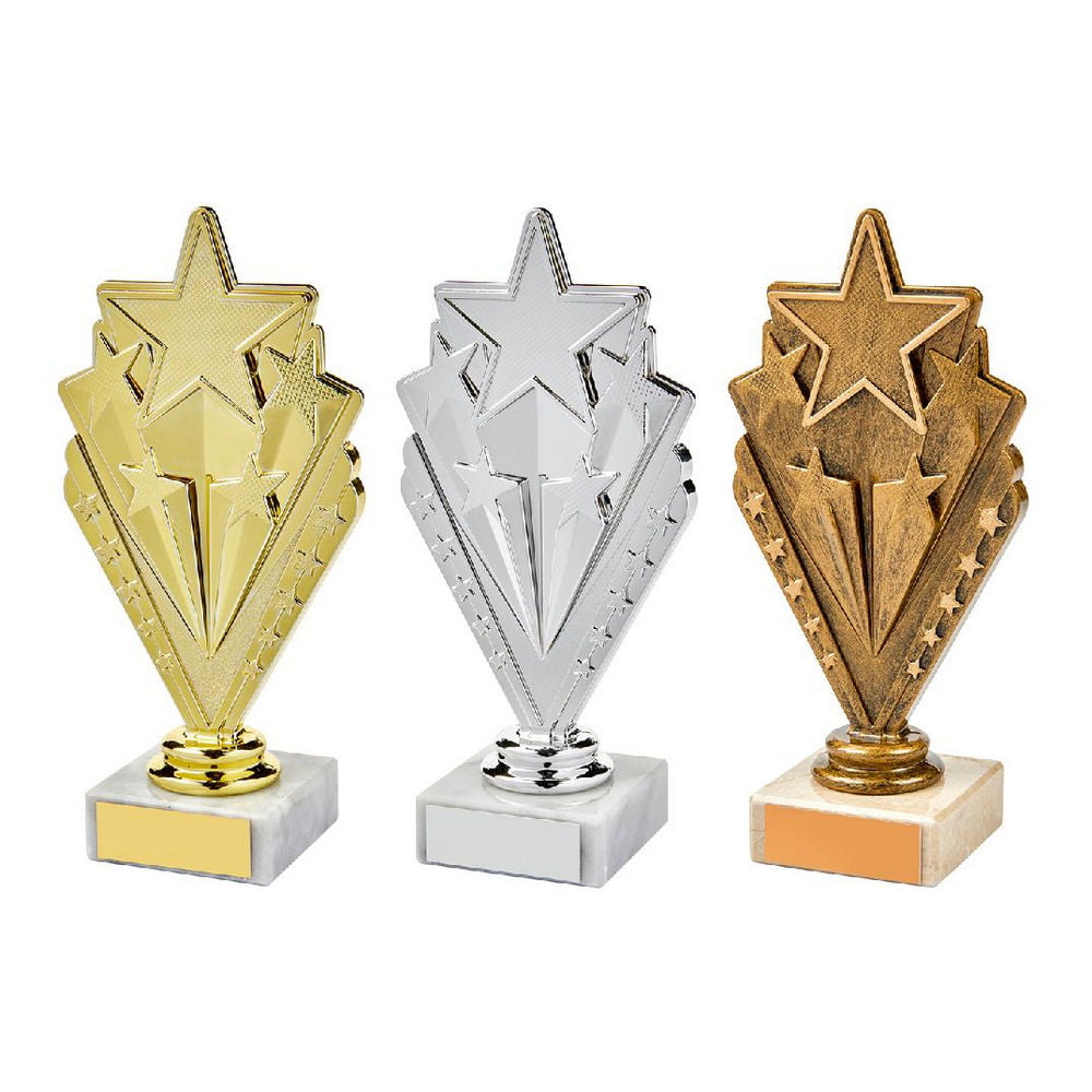 Gold Silver Bronze Star Holder Awards Challenge Trophies