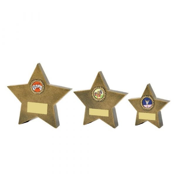 Antique Gold Resin Star Awads