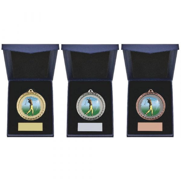 Golf (M) Insert Medal in Presentation Case
