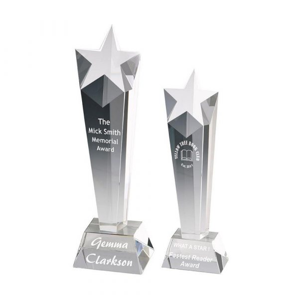 Star Column Trophy in Optical Crystal Awards