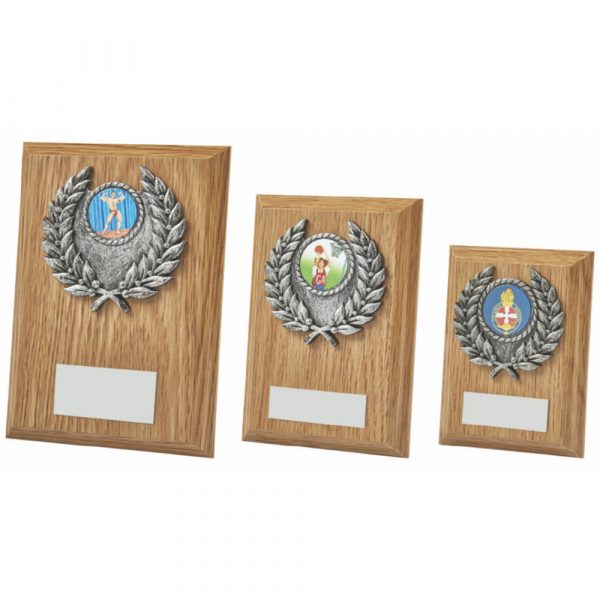 Light Oak Rectangular Plaque Award