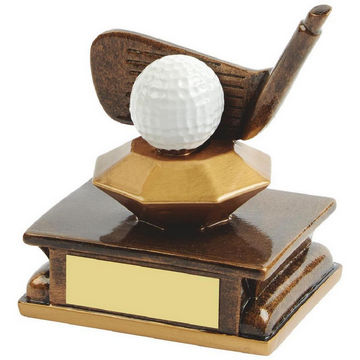 Gold Resin Golf Wedge Award