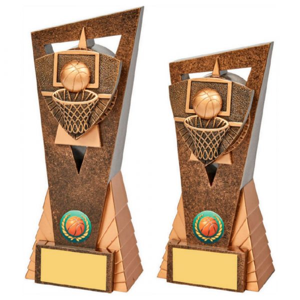 Antique Gold Basketball Edge Trophy