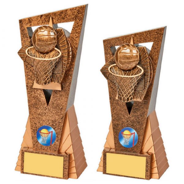 Antique Gold Netball Edge Trophy