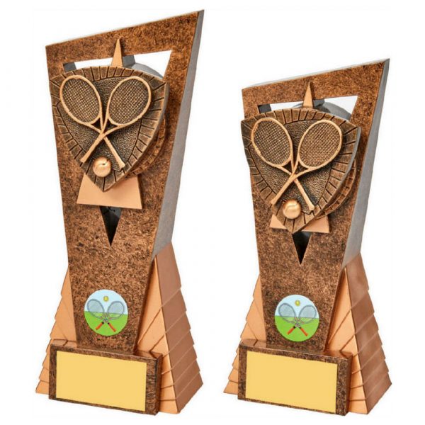 Antique Gold Tennis Edge Trophy
