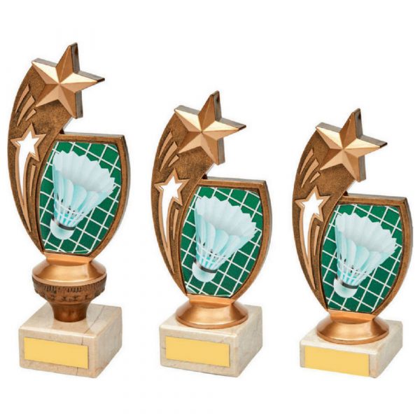 Antique Gold Badminton Star Award