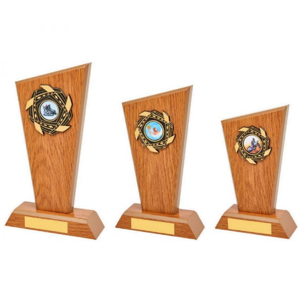 Light Oak Wood Stand Award