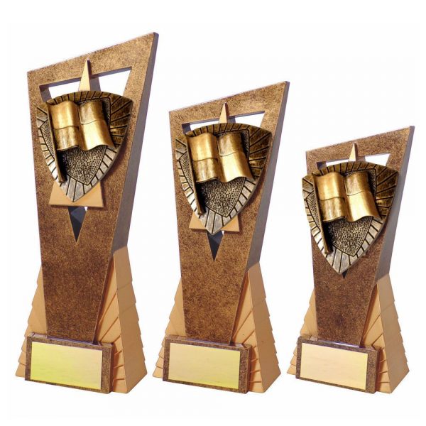 Football Assistant Referee Flag Edge Trophy