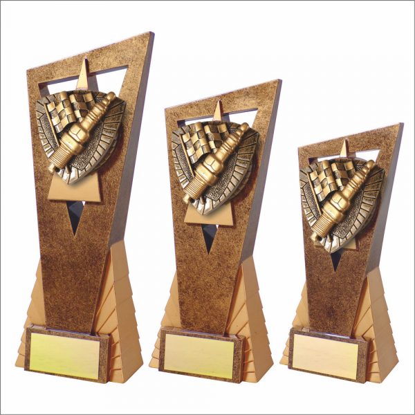Motor Sport Plug/Flag Edge Trophy