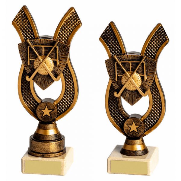 Antique Gold Award with Resin Hockey Trim