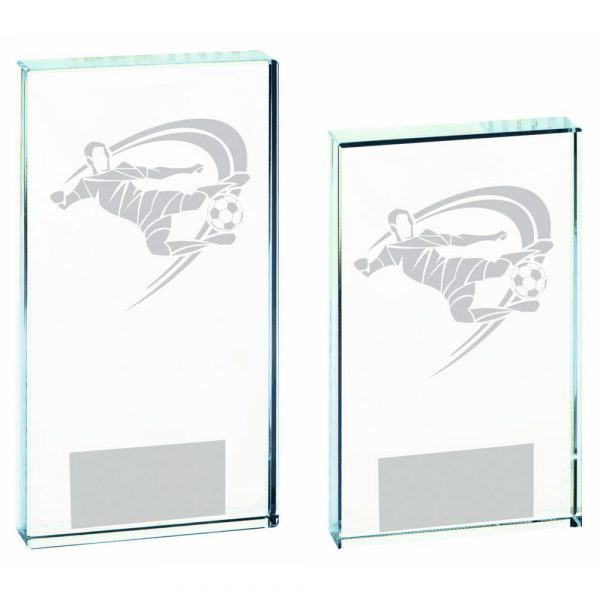 Clear Glass Football Award (Male)