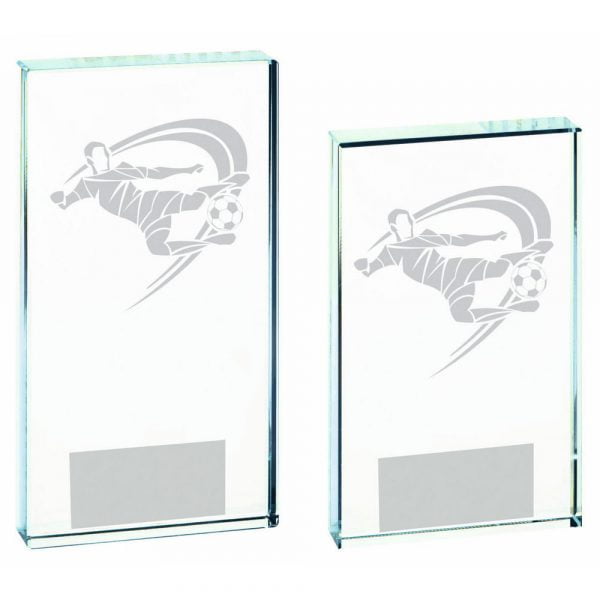 Clear Glass Football Award (Male)