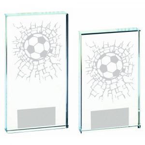 Clear Glass Football Award