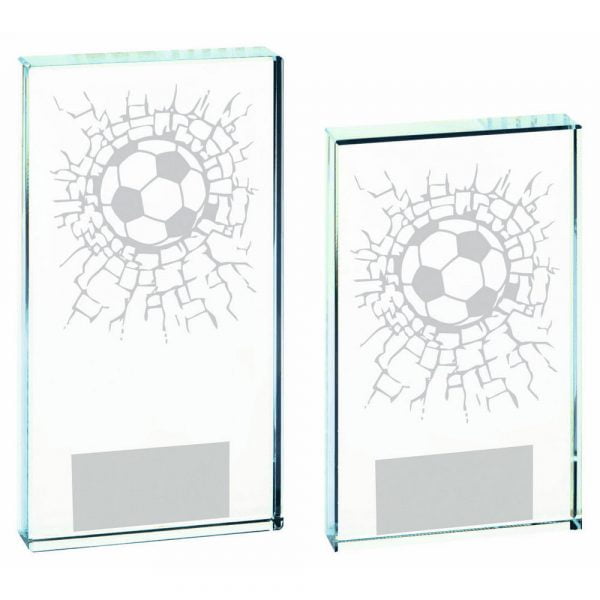 Clear Glass Football Award