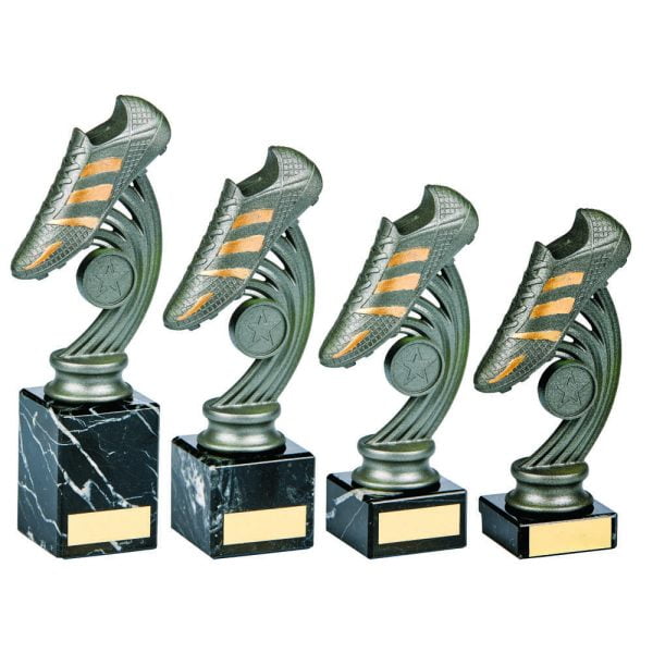 Gunmetal Football Boot on Marble