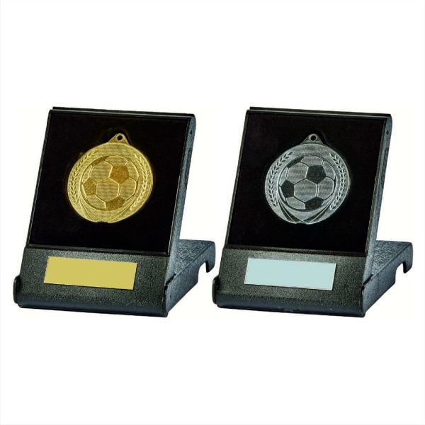 50mm Football Medal in Case