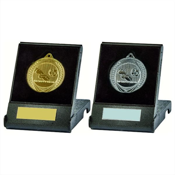 50mm Football Medal in Case