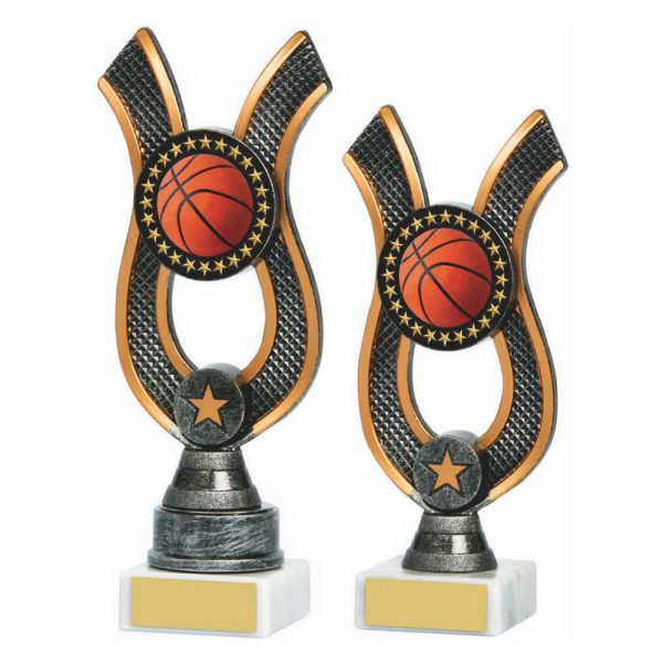 Antique Silver Ribbon Award - Basketball