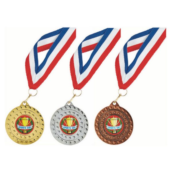 50mm Medal -  Sports Day inc Ribbon