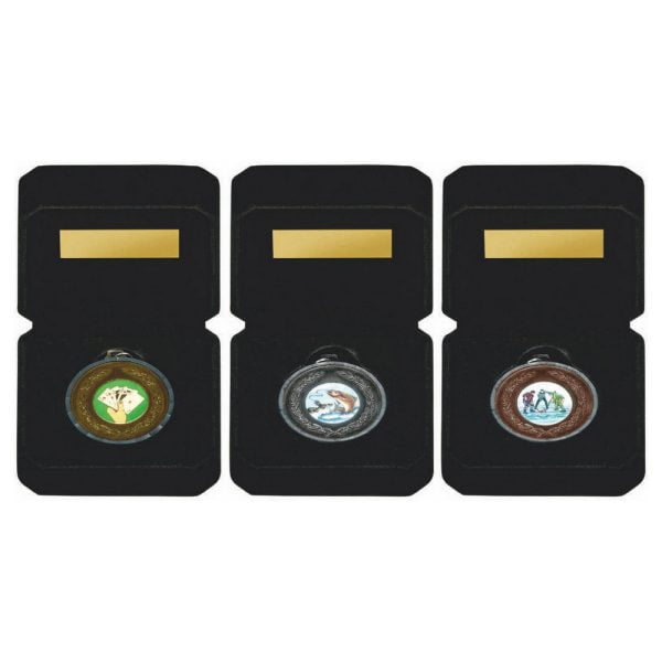 50mm Milled Edge Medal in Luxury Black Case