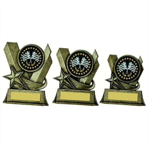 Metal Stand Cross Flags Award