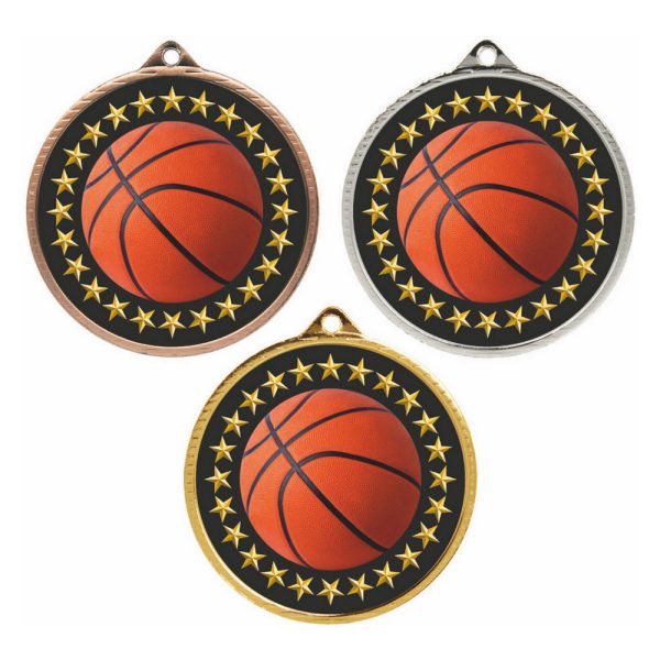 55mm Medal - Basketball