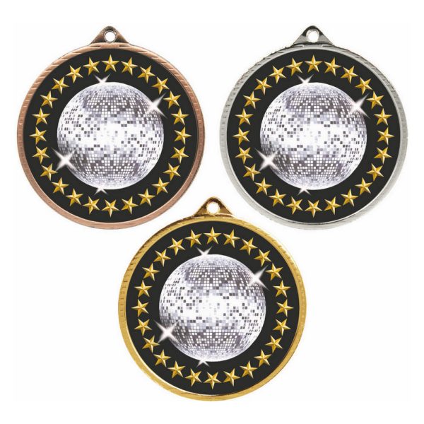 55mm Medal - Glitterball