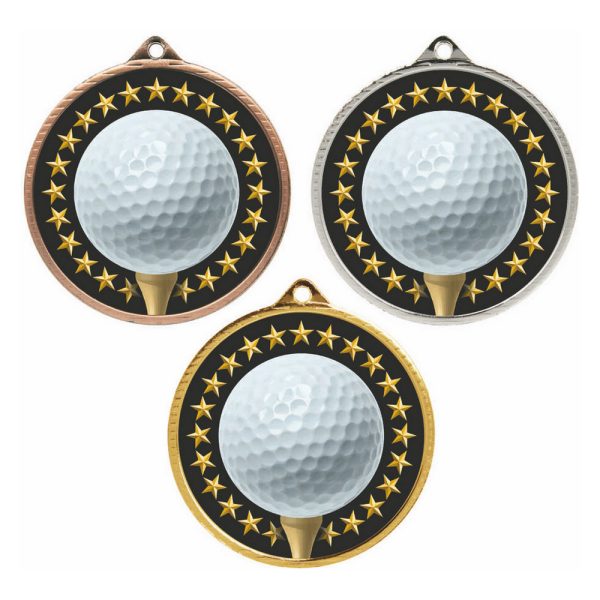 55mm Medal - Golf