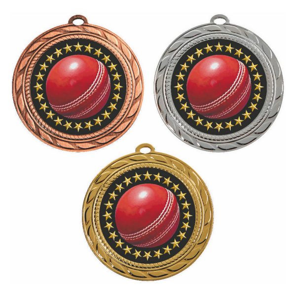 70mm Medal - Cricket