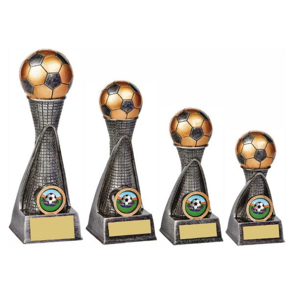 Antique Silver Football Tower
