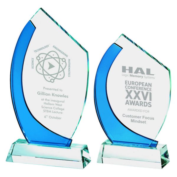 Blue/Clear Glass Award
