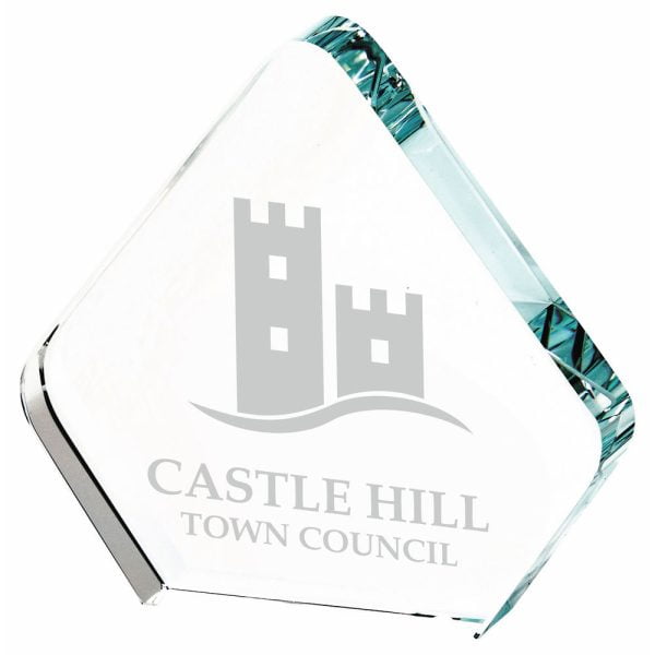 Clear Glass Square Mini Award