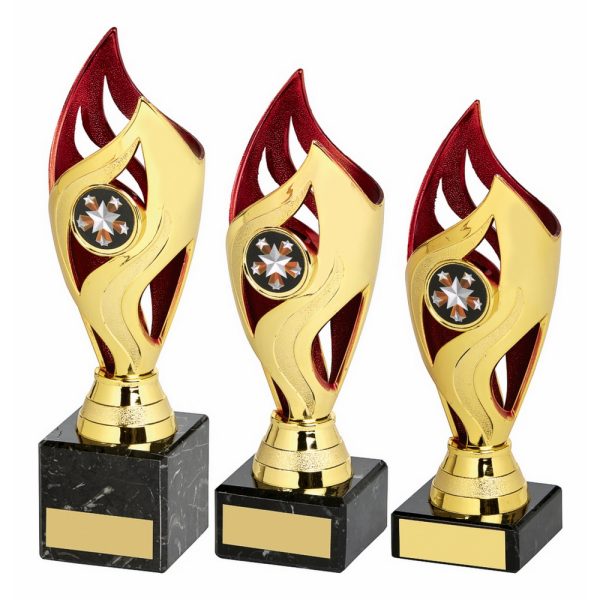 Gold Red Tulip Sculpture Award