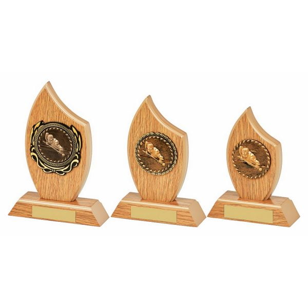 Light Oak Flame Award - Snooker/Pool