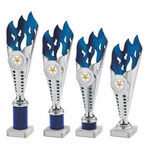 Silver/Blue Flame Sculpture Award