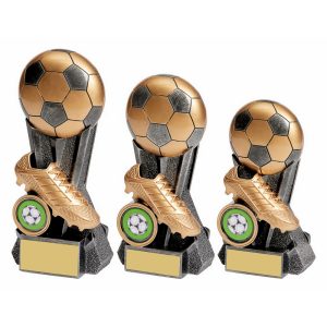 Gold/Silver Football Tower Boot & Ball
