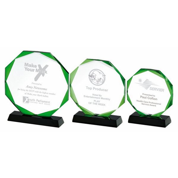 Crystal with Green "Halo" ( in Presentation Case)