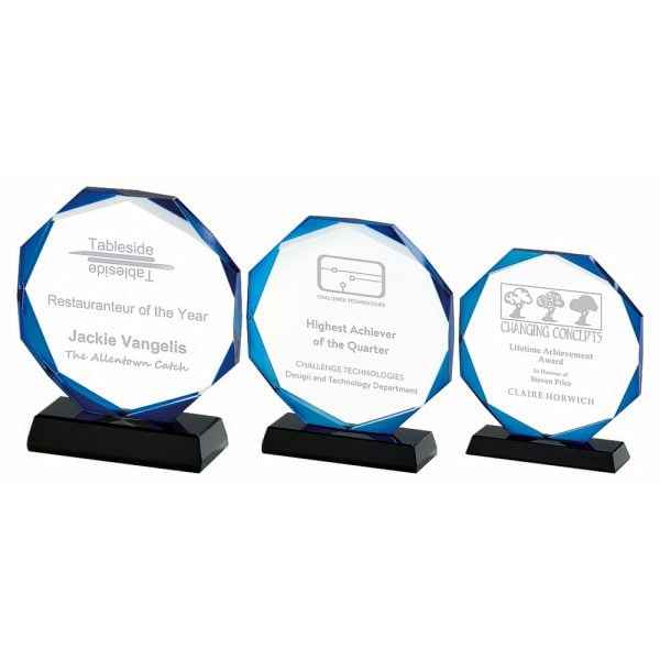 Crystal with Blue "Halo" ( in Presentation Case)