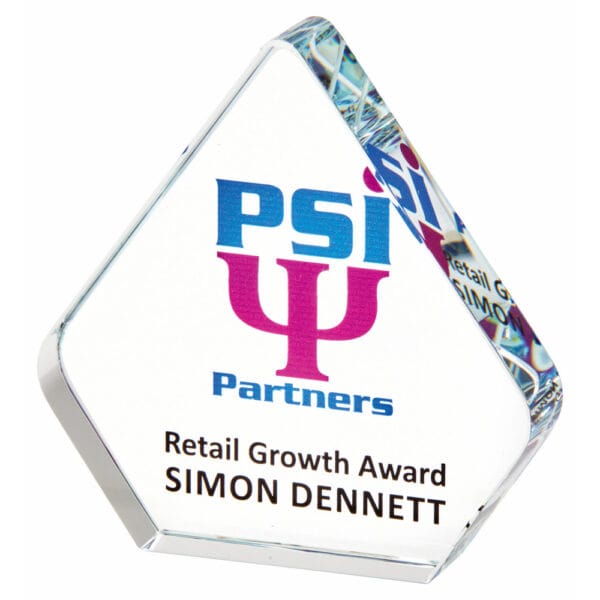 Clear Crystal Award with Black Base (In Presentation Case)