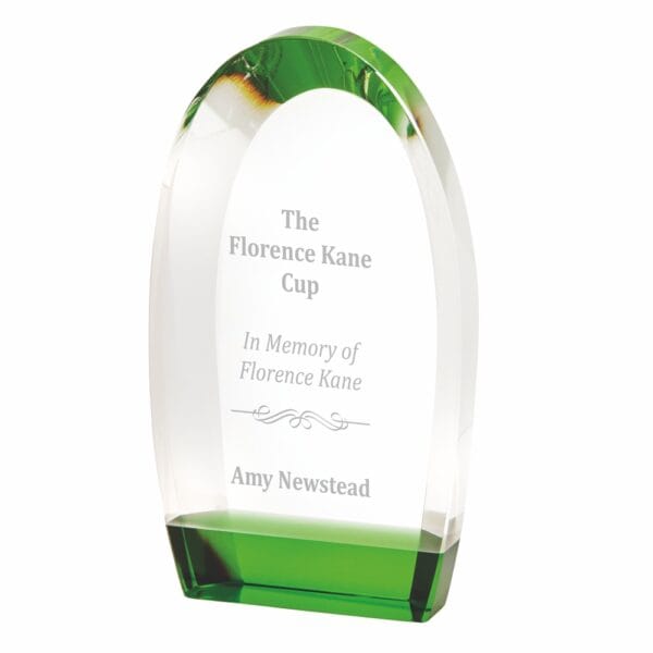 Clear Crystal Award with Black Base (In Presentation Case)