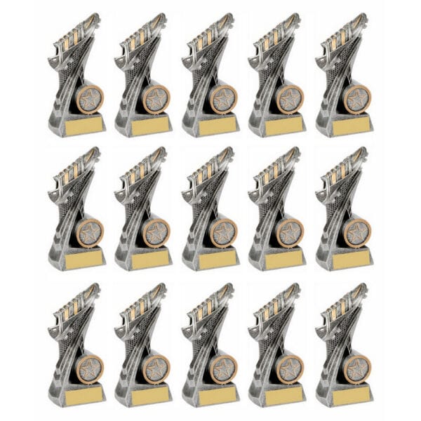 15 x Football Medals in Cases