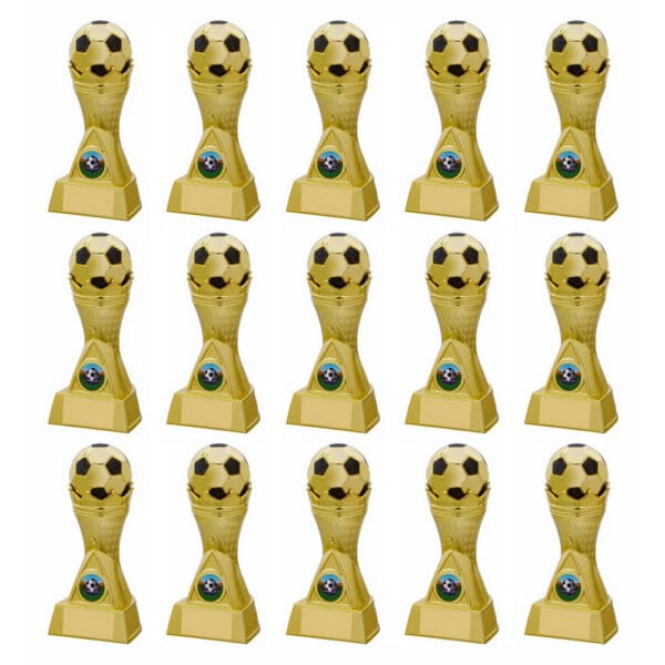 15 x Football Medals in Cases