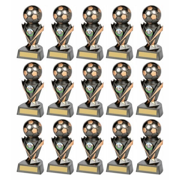 15 x Football Medals in Cases