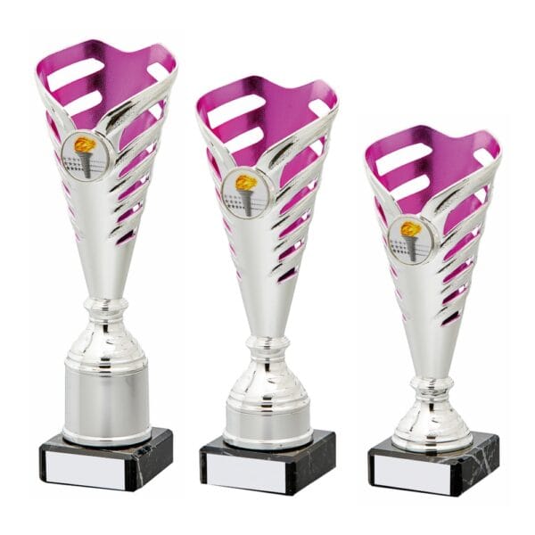 Silver and Pink Sculpture