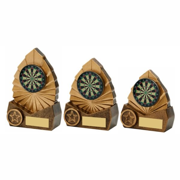 Antique Gold Darts Resin