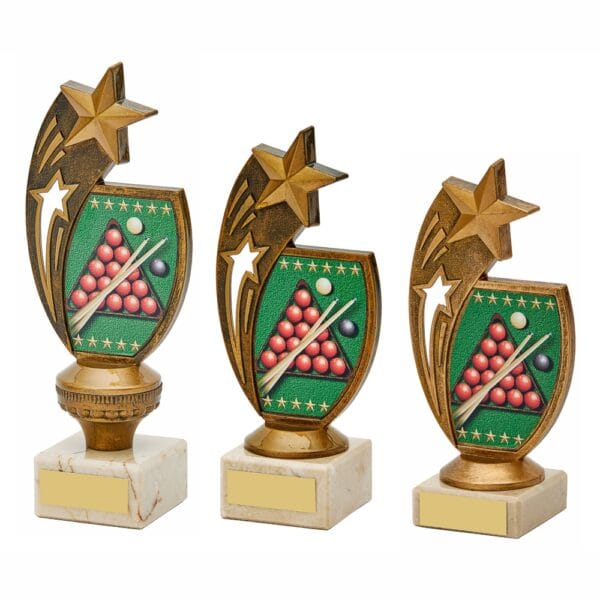 Antique Gold Snooker Trophy