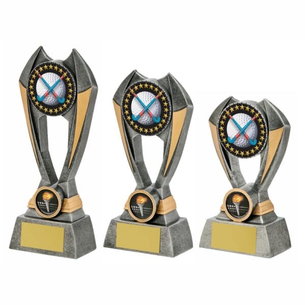 Antique Silver Resin Hockey Award