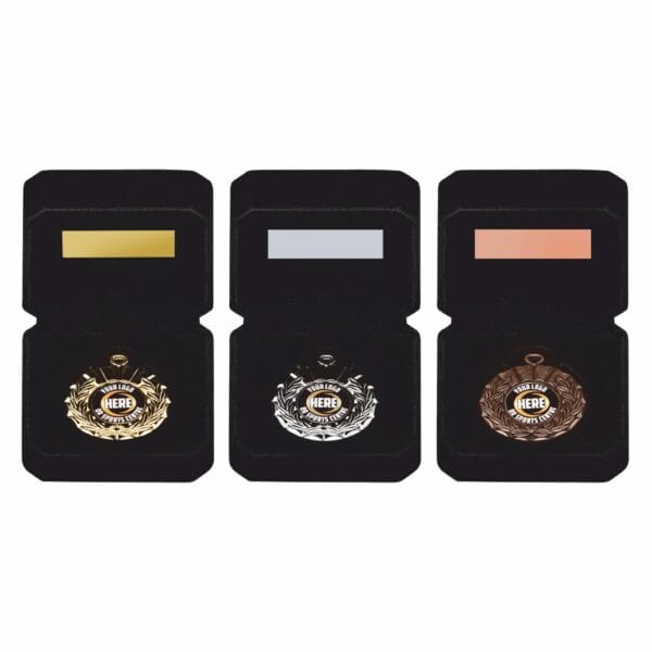 50mm Medal in Luxury Black Case